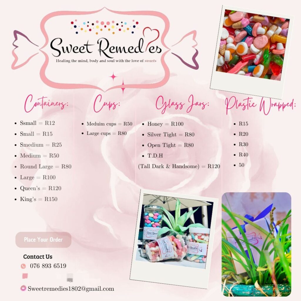 Sweet Remedie Menu Image